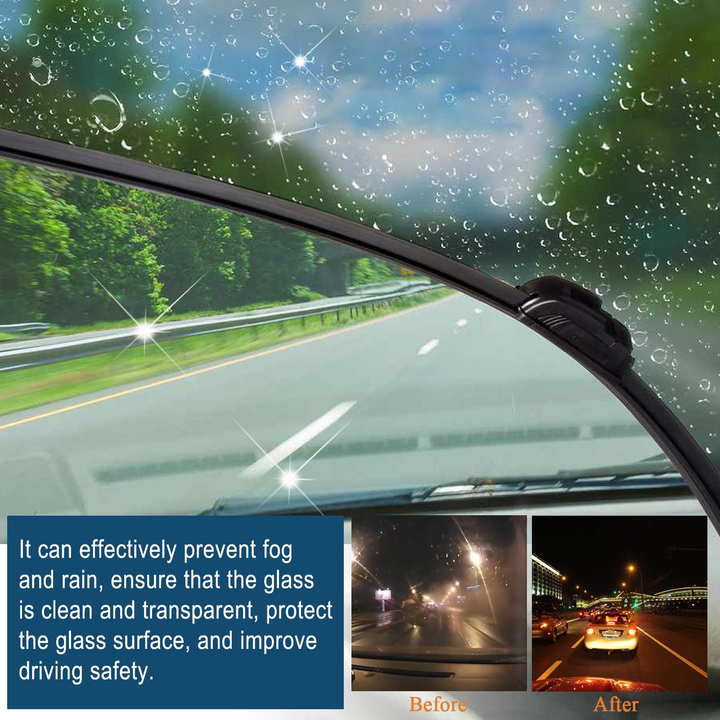 Car Glass Rain Repellent Spray